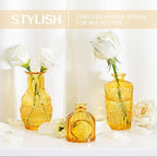 24PCS Mini Bud Vases As Wedding Centerpieces for Tables,Gold Bud Vases for Flowers,Small Flower Vases Suitable for Birthday Party,Anniversary,Wedding Reception,Baby Shower (Gold, 24PCS)