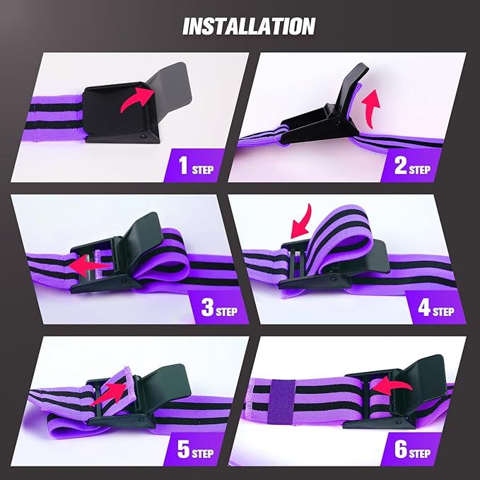 Booty Bands, Blood Flow Restriction Bands for Women/Men, Adjustable BFR Training Bands for Glutes & Hip Building, Occlusion Resistance Bands