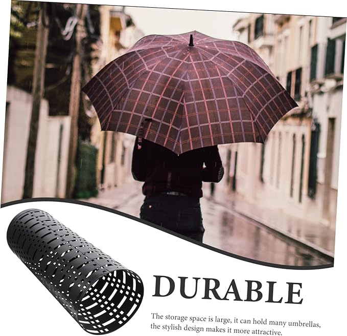 Healifty Stylish Iron Umbrella Holder Capacity Umbrella Storage Stand for Home Office and Entryway and Design for Housewarming