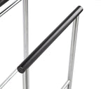 Proman Products Twin Valet with Wooden Hanger Tray & Trouser Bar, Black