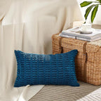 Fancy Homi 4 Packs Decorative Throw Pillow Covers for Living Room Couch Bed, Modern Farmhouse Boho Home Décor Accent Cushion Case, 20" x 12", Teal