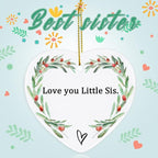 Jocidea Sister Keepsake Ornament - Thinking of You Gift for Sister's Birthday or Xmas