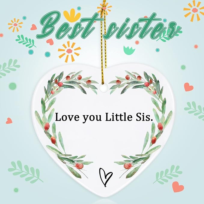 Jocidea Sister Keepsake Ornament - Thinking of You Gift for Sister's Birthday or Xmas