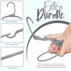 Utopia Home 60 Pack Kids Hangers - 11.5 Inch Plastic Baby Hangers for Closet - Childrens Hanger for Clothes & Infant Hanger for Closet - for Everyday Standard Use (Gray)