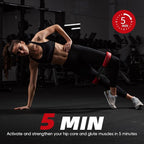 Hip and Core Band System, Loop Resistance Bands to Stretch and Workout, Glute Bands for Women, Exercise Hip Halo Bands