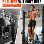 Upgraded Pull Up Assistance Bands, Heavy Duty Resistance Bands with Handles, Exercise Band with Door Anchor, Adjustable Workout Band Set for Pull Up Bar, Full Body Strength&Muscle Training, Home Gym