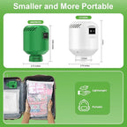 Electric Pump for Vacuum Storage Bags, Portable Vacuum Bag Pump, Electric Vacuum Pump for Storage Bags, Great for Various Vacuum Seal Bags for Clothing,Blankets,Bedding- Green (No Bags)