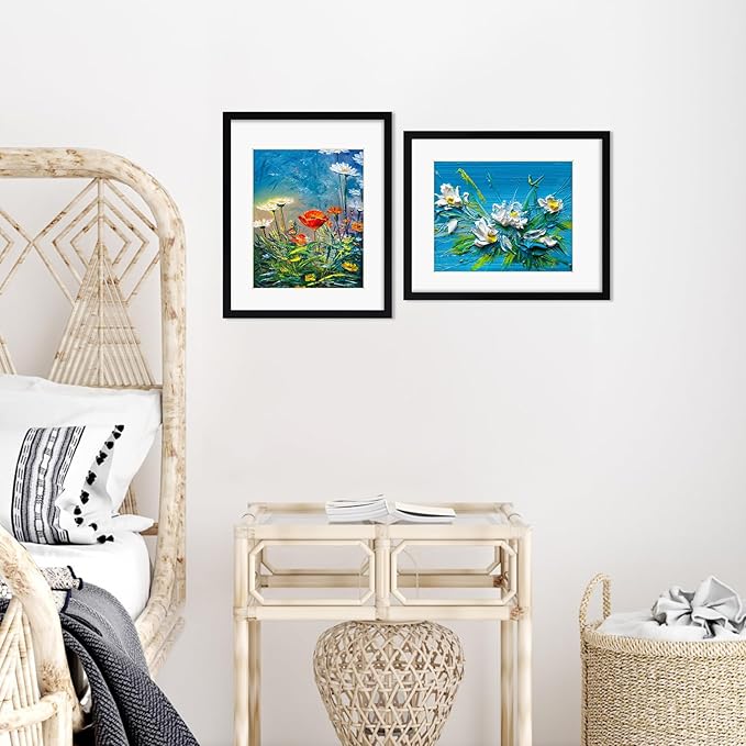 Rempry 11x14 Picture Frame, Display Pictures 8x10 with Mat or 11x14 Without Mat, Wall Hanging or Tabletop Photo Frame with Shatter Resistant Plexiglass, Black, 1 Pack