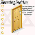 2 Pack Mezuzah with Scroll for Door - Jewish Mezuzah for Door Metal Cases with English and Hebrew Blessing for House Warming Hanukkah Gift (Antique Silvers)