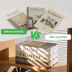 3 PCS Faux Decorative Books for Home Decor-Coffee Table Books Decor-Aesthetic Fake/Faux Books for Decoration,libros Decoration for Coffee Table, Shelf Accessories (3-Home Create Habitat)