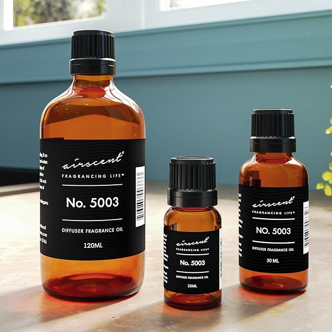 AirScent Coco-Inspired Diffuser Oil - No. 5003 Perfume Dupe - Premium Fragrance Oil Blend for Ultrasonic and Waterless Diffusers and Crafting - 30 ml, 1 fl oz Glass Bottle with Dropper