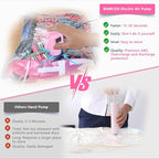 Electric Pump for Vacuum Storage Bags, Travel Vacuum Pump for Various Vacuum Seal Bags Portable Vacpack Air Pump for Compression Clothing Blanket Luggage Pink (Storage Bag Not Included)