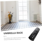 Mobestech Umbrella Storage Organizer Stylish Iron Art Umbrella Stand for Home Entryway and Spacious Multifunctional Design for Canes and Decor for Lobby and Mall