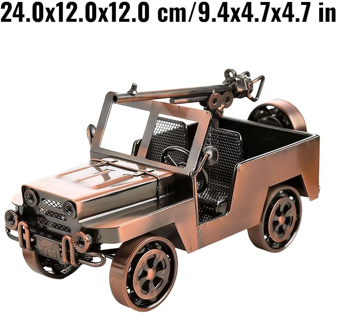 Modern Design Style Model Car Diecast Metal Retro Iron Vehicle Decoration for Desk and Home Display