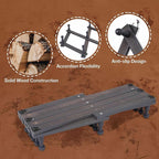 Rustic Wall Mounted Hat Rack with Space Saving Accordion Design, Expandable Hat Holder with 16 Wood Hooks, Modern Farmhouse Wall Hanger for Mug, Coat, Bags(Shabby Grey)