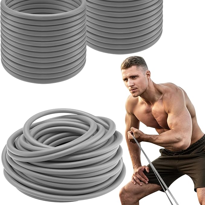 1 Roll Resistance Tubes Exercise Tubing 50ft Exercise Bands Tubing for Therapy, Lower Pilates, Home Workouts, Rehab Core