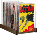 Patented Comic Book Storage Holder – Wooden & Acrylic Display Box/Case for Collectors – Organizer for Comics, Magazines & Books – Holds 150 Issues, 14.5x8 in (Dark Walnut)