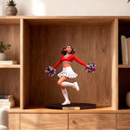 Personalized Cheerleading Team 3D Cartoon Photo Style Desktop Decoration,Cartoon Figurine From Cheerleader'S Photo,Office And Bedside Table Decoration For Fitness Dance Enthusiasts (Cheerleader cartoon)