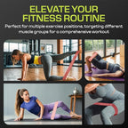 Fabric Resistance Bands for Working Out – 5 Strength Levels from Extra Light to Extra Heavy – Thick Workout Bands for Legs, Glutes, HIPS, Stretching, Strength Training with Storage Bag