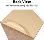 10 Pack Hexagon Cork Board Tiles Alternative, 12'' Fully Self-Adhesive Modern Felt Bulletin for Wall Decor, Frameless Pin Board for Office, Renter-Friendly Decorative Hexagon Corkboard with 30 Pins
