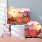Yaocom 2 Pcs Black Metal Display Stands Sleek Easel Holder for Stained Ceramic Tiles Art Collectibles, Elegant Picture Frame Stand for Home Decor, Office, Gallery Trade Show Exhibits