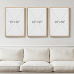 Large Framed Neutral Abstract Wall Art Set of 3, Modern Black and White Beige Canvas Prints Paintings Artwork for Walls, Minimalist Pictures for Living Room, Bedroom, Dining Room Wall Decor 20x30 In