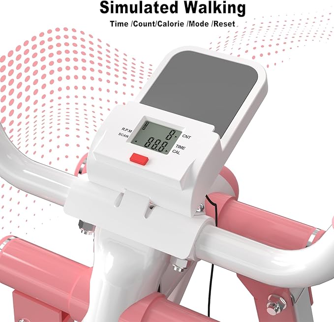 HOTWAVE Air Walker Exercise Machine, Home Space Walker Aerobic Stepper, Foldable Elliptical for Small Spaces - Cross Trainer Glider Exercise Machine for Men and Women Fitness Equipment