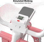 HOTWAVE Air Walker Exercise Machine, Home Space Walker Aerobic Stepper, Foldable Elliptical for Small Spaces - Cross Trainer Glider Exercise Machine for Men and Women Fitness Equipment