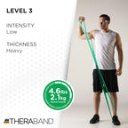 THERABAND CLX Resistance Band with Loops, 5-Foot Non-Latex Exercise Band for Mobility, Rehab, Stretching & Home Workouts, Color-Coded Resistance Levels