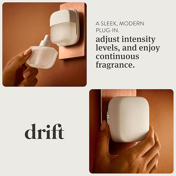 Drift Home Scent Diffuser Starter Kit in Fresh Pressed - Adjustable and Long Lasting Diffuser Aroma - Clean Ingredients, Pet Safe