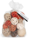 ANDALUCA Decorative Balls Bag Bowl Filler Home Decor (Orange)