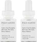 Pura & Brooklyn Candle Studio Home Scent Refill - Smart Air Diffuser - Up to 120-Hours of Luxury Fragrance per Refill - Home Essential - Clean & Safe Diffuser Fragrance - 2 Pack, Palo Santo