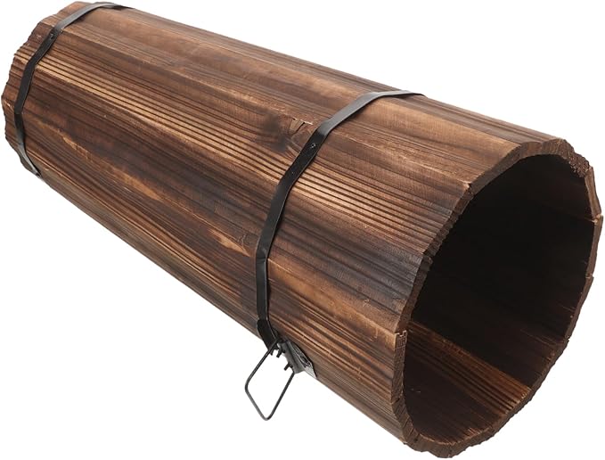Luxshiny Umbrella Bucket 16.53X8.26X8.26In Wooden Umbrella Stand Entryway Organizer Freestanding Holder for Canes Walking Sticks and Outdoor Umbrellas