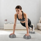 Wobble Cushion Set for Sensory Kids and Balance Training - Disc Plus 4 Pods, Board With Pump, Inflatable Stepping Pads for Adults