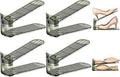 shoe slots organizer, Clear Shoe Stacker, Adjustable Level Shoe Rack,Storage Space Saver for Sneakers Display (Green Transparent, 6Pack)