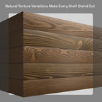 BAOBAB WORKSHOP Wood Floating Shelves for Wall 30 Inches Long, Solid Wooden Bathroom Shelf Large, Heavy Duty Wall Shelf 30 Inch Kitchen Bedroom Rustic Farmhouse, Walnut Shelves, 30W × 6.7D, Set of 2