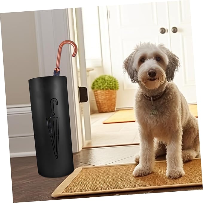 VALICLUD Stylish Iron Umbrella Stand Bucket Umbrella Organizer for Entryway for Walking Sticks More Heavy Duty Design Easy to Clean for Home Office