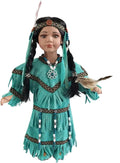 KINNEX COLLECTIONS SINCE 1997 16" Collectible Native American Indian Porcelain Doll (Princess) D16732