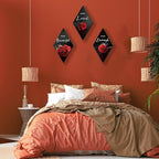 ONIZHITY 3 Pieces Red Bathroom Decor Rose Wooden Wall Decor Positive Quotes You Are Beautiful Red Wall decor Red and Black Wall Decor for Bedroom Room Kitchen Bathroom Wedding Decor(12 x 7 inch)