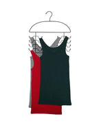 DR. Organizer Leggings/Yoga/Stretch Pants & Tank Top/Cami Closet Organizer Hanger 2/pc Set Combo, Tank Top & Pants, Black, 2 Piece