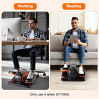 OLIXIS Under-Desk Elliptical Machine–Compact & Quiet Mini Pedal Exerciser with Adjustable Speed, LED Display, Portable Fitness Solution for Home or Office Workouts