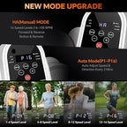 Under Desk Elliptical Machine with Remote Control, 16 Adjustable Speed Electric Ellipse Leg Exerciser Pro As Seen On TV for Senior, Portable Quiet Seated Pedal Exerciser
