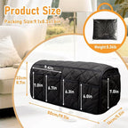 Armchair Caddy, Remote Control Holder for Recliners, Sofa Armrest Organizer, Non Slip Recliner Organizer, Couch Caddy with 14 Pockets Storage for TV Remote, Phone, Magazine (Black)