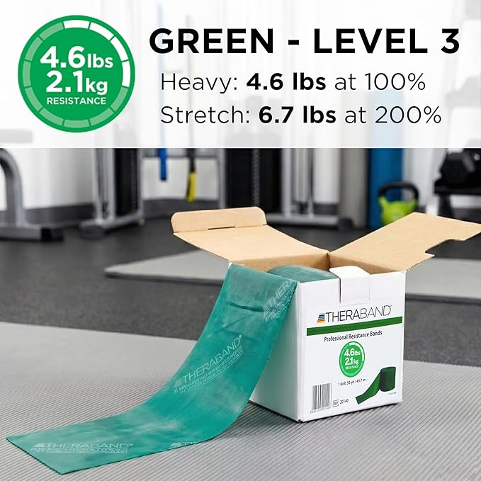 THERABAND Resistance Band, Special Heavy, 50-Yard Roll, Elastic Band for Exercise