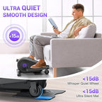 FUNMILY Under Desk Elliptical, Under Desk Bike Pedal Exerciser, Fully Assembled Leg Exerciser 2 in 1 Seated Standing Elliptical, Ultra-Quiet Mini Elliptical Machines for Home Office Use