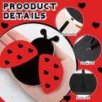 Maitys 3 Pcs Summer Ladybug Decor Set Table Decor Wooden Tabletop Centerpiece Sign for Home Kitchen Bedroom Baby Shower Party Decorations