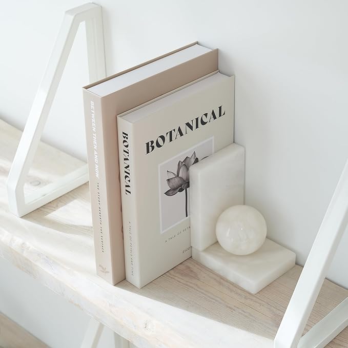 ZICOTO Beautiful Decorative Books - Set of 2 Boxes Enhance Your Coffee Table, Bookshelf or Mantel Decor - Aesthetic Fake/Faux Books for Modern Home Decoration, Photo Storage and as a Keepsake Box