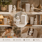Resin Bust Statue 2.95 Inch Plaster Figurines Mini Home Decoration Sculpture White for Art Hobbyist-Artemis, Home Decoration