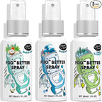 Clean-n-Fresh Toilet Spray, Variety 3 Pack - Ocean Mist/Eucalyptus/Beach Coco, Bathroom & Toilet Odor Elimination, Travel Size Toiletries, Total 5.1 Fl Oz