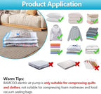 Electric Air Pump for Vacuum Storage Bag, Vacuum Seal Bags for Clothing Pump for Compression, Portable Vacpack Air Pump for Various Vacuum Bags for Travel Blue(Storage Bag Not Included)